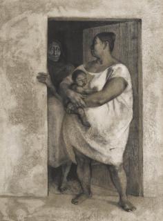 Francisco Zúñiga - Mujeres con Niño en la Puerta