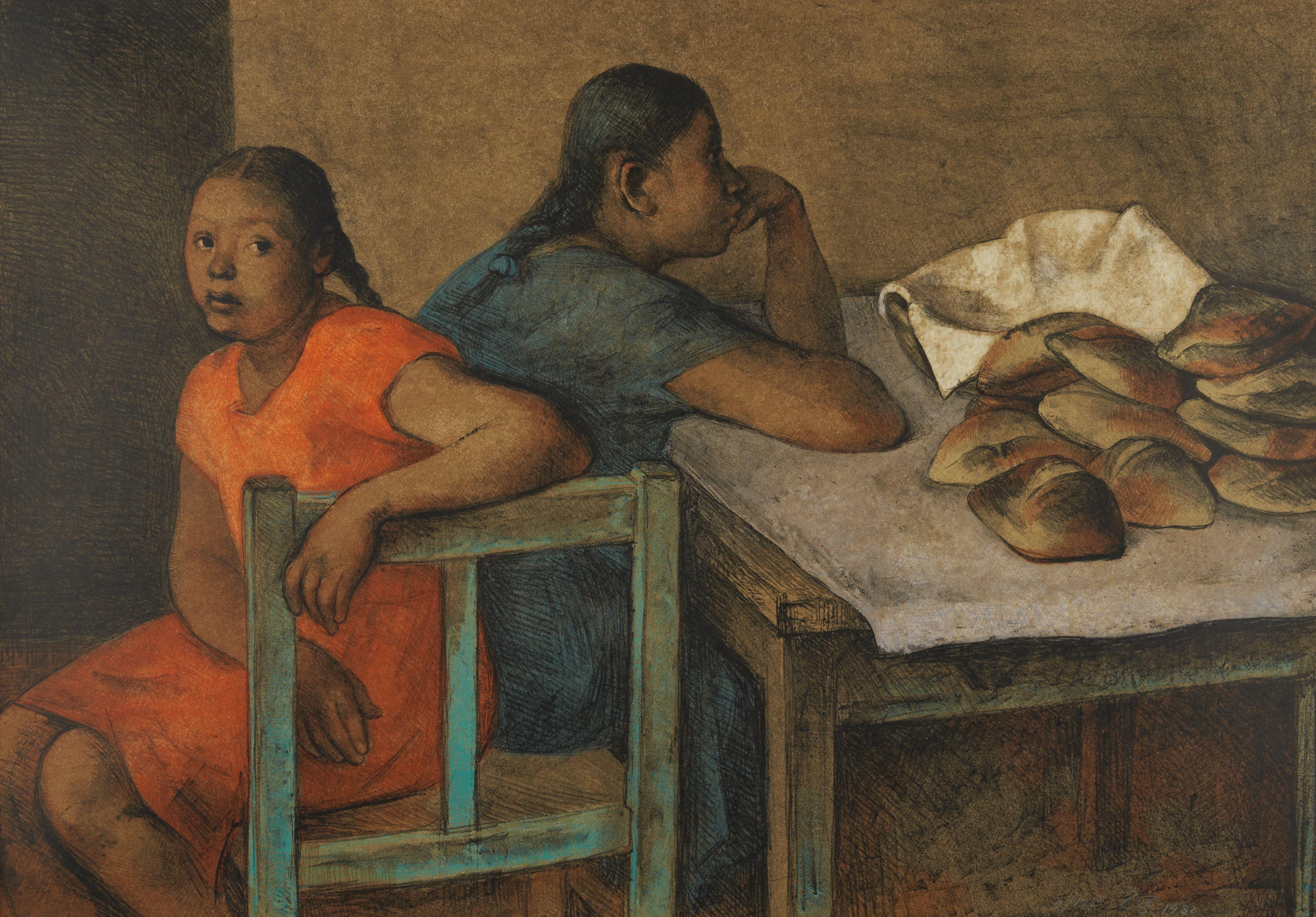 Francisco Zúñiga - Niñas con Panes