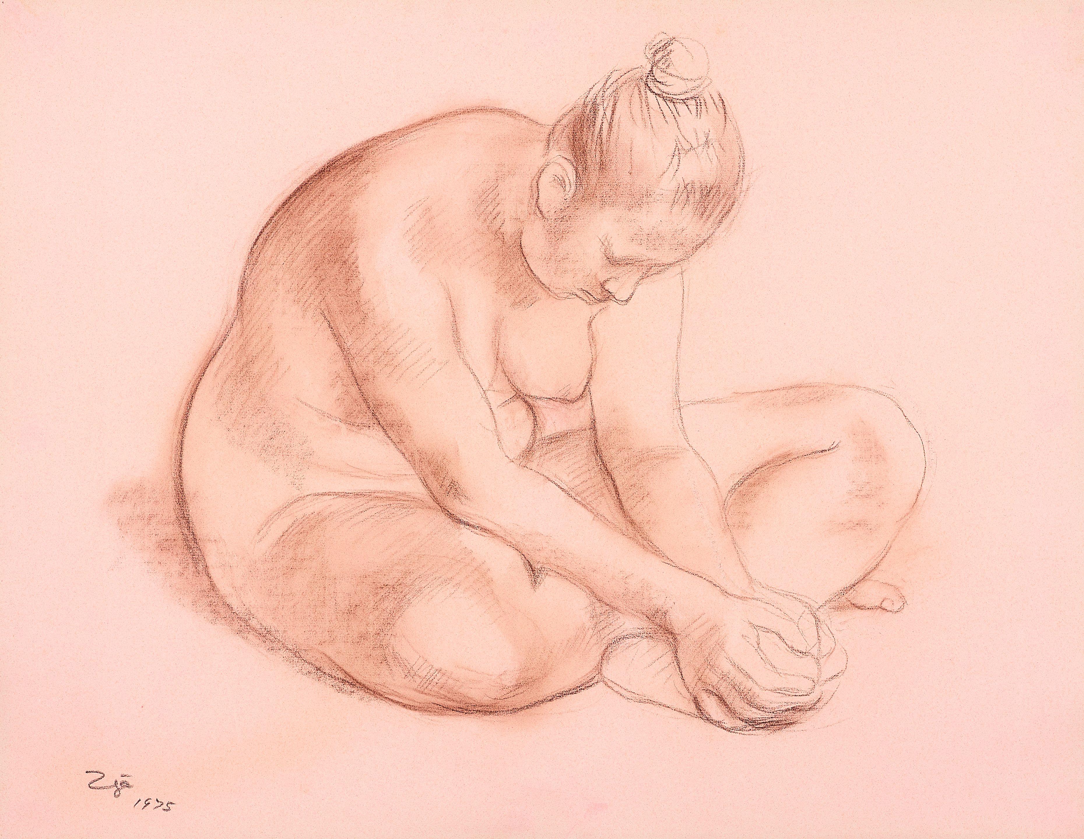 Francisco Zúñiga - Seated Nude