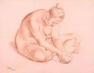 Francisco Zúñiga - Seated Nude