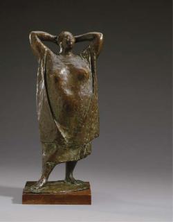 Francisco Zuñiga - Standing Woman With Hands At Her Neck