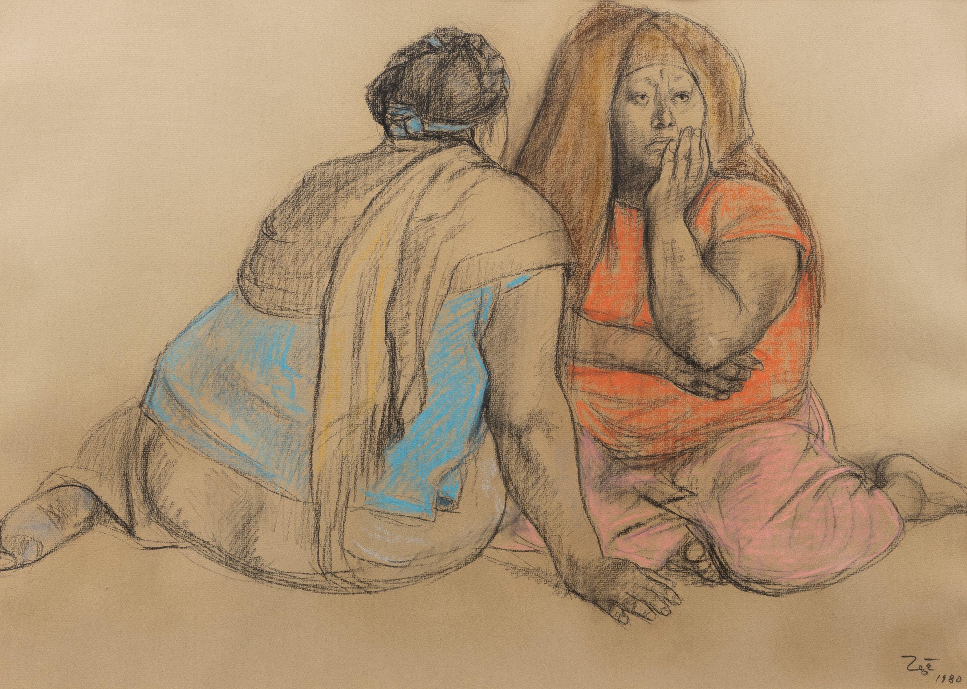 Francisco Zúñiga - Two Seated Women