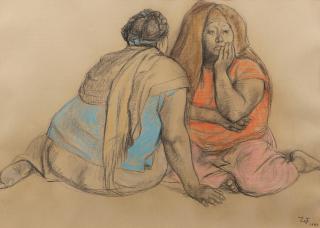 Francisco Zúñiga - Two Seated Women