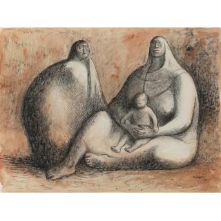 Francisco Zúñiga - Two Women And Child