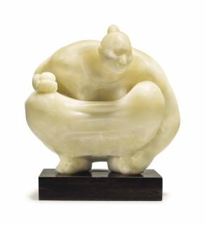 Francisco Zúñiga - Yucateca en cuclillas con naranja