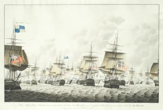 Franciscus Wram - The Battle Of Camperdown, 11Th October 1797, A Pair
