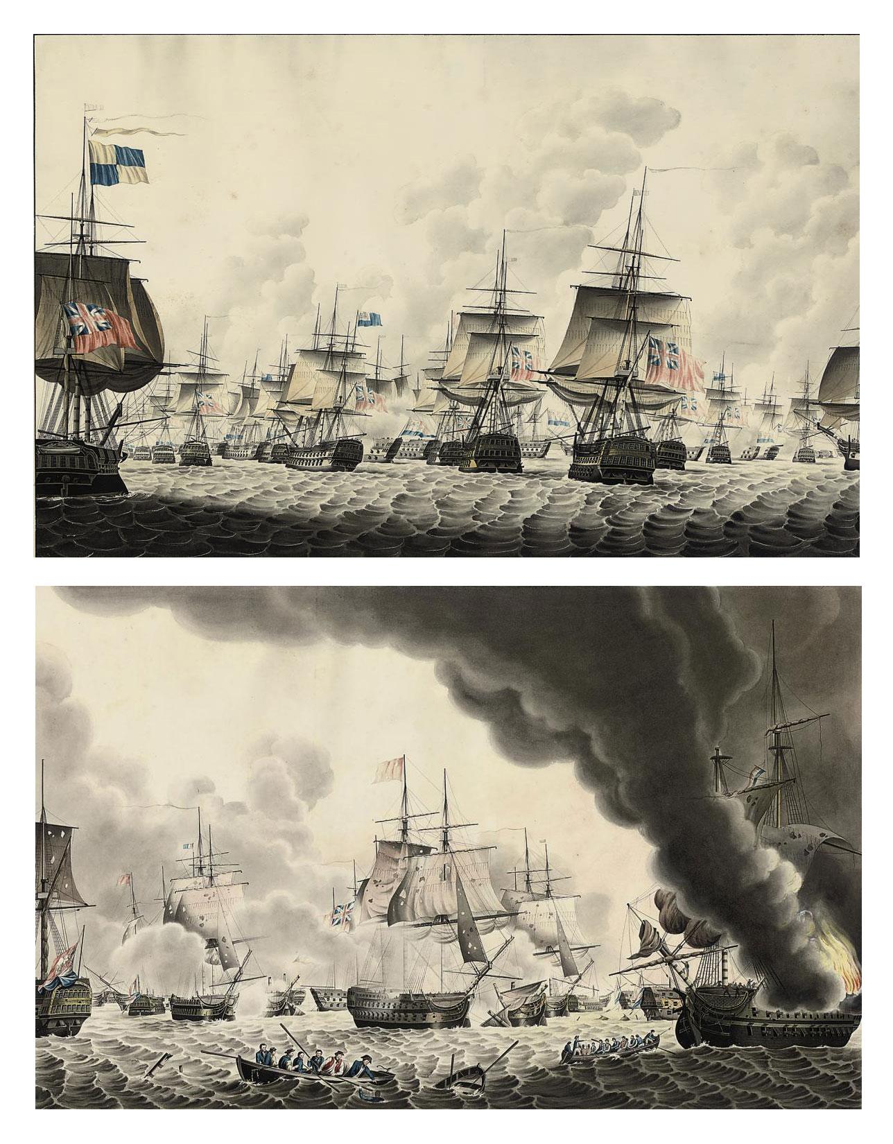 Franciscus Wram - The battle of Camperdown, 11th October 1797