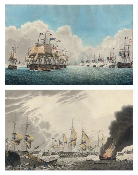 Franciscus Wram - The battle of the Nile, 1st August, 1798