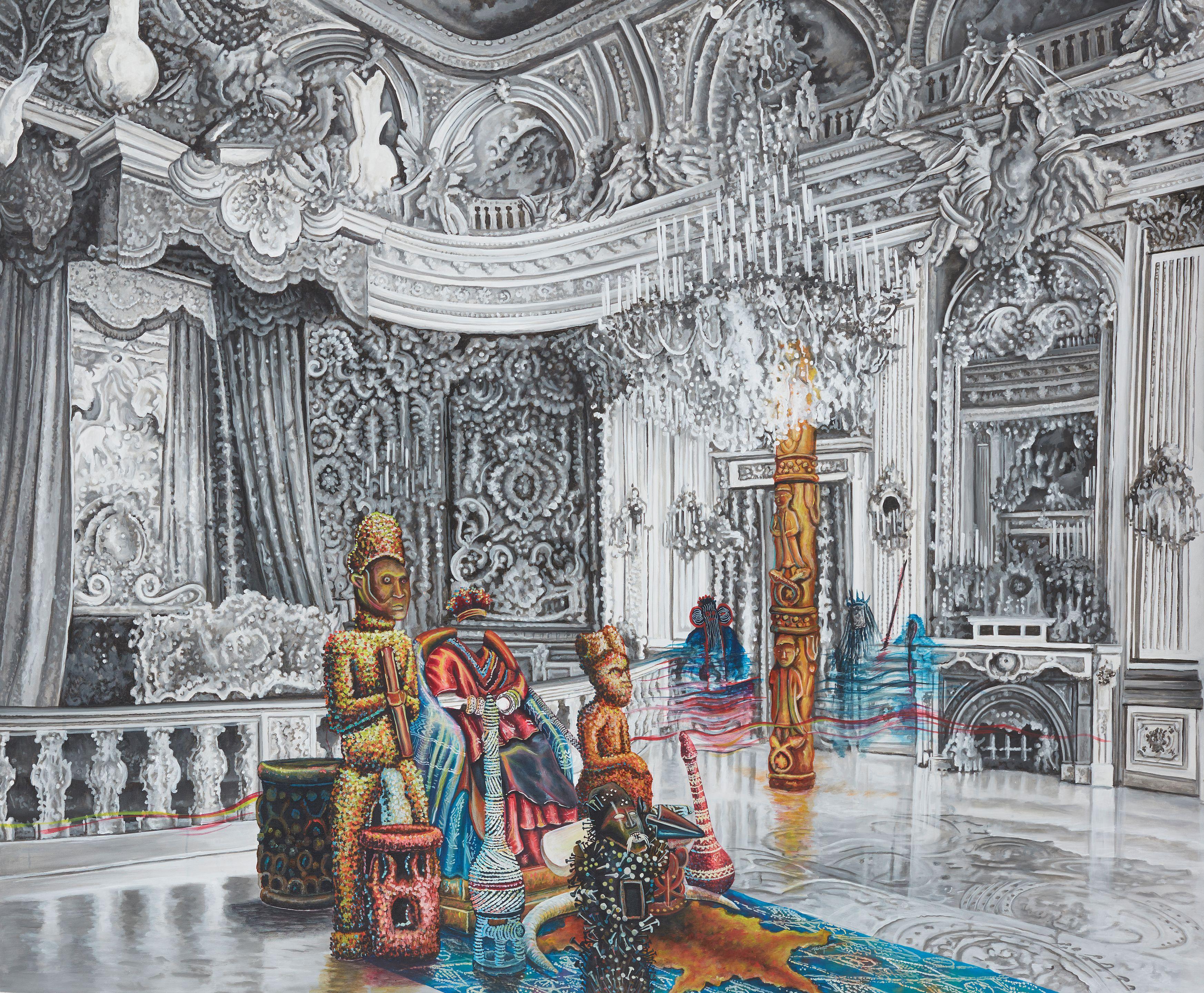 Franck Kemkeng Noah - La chambre du roi (Versailles), 2021