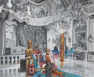 Franck Kemkeng Noah - La chambre du roi (Versailles), 2021