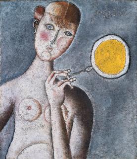 Franco Gentilini - Ragazza con ventaglio