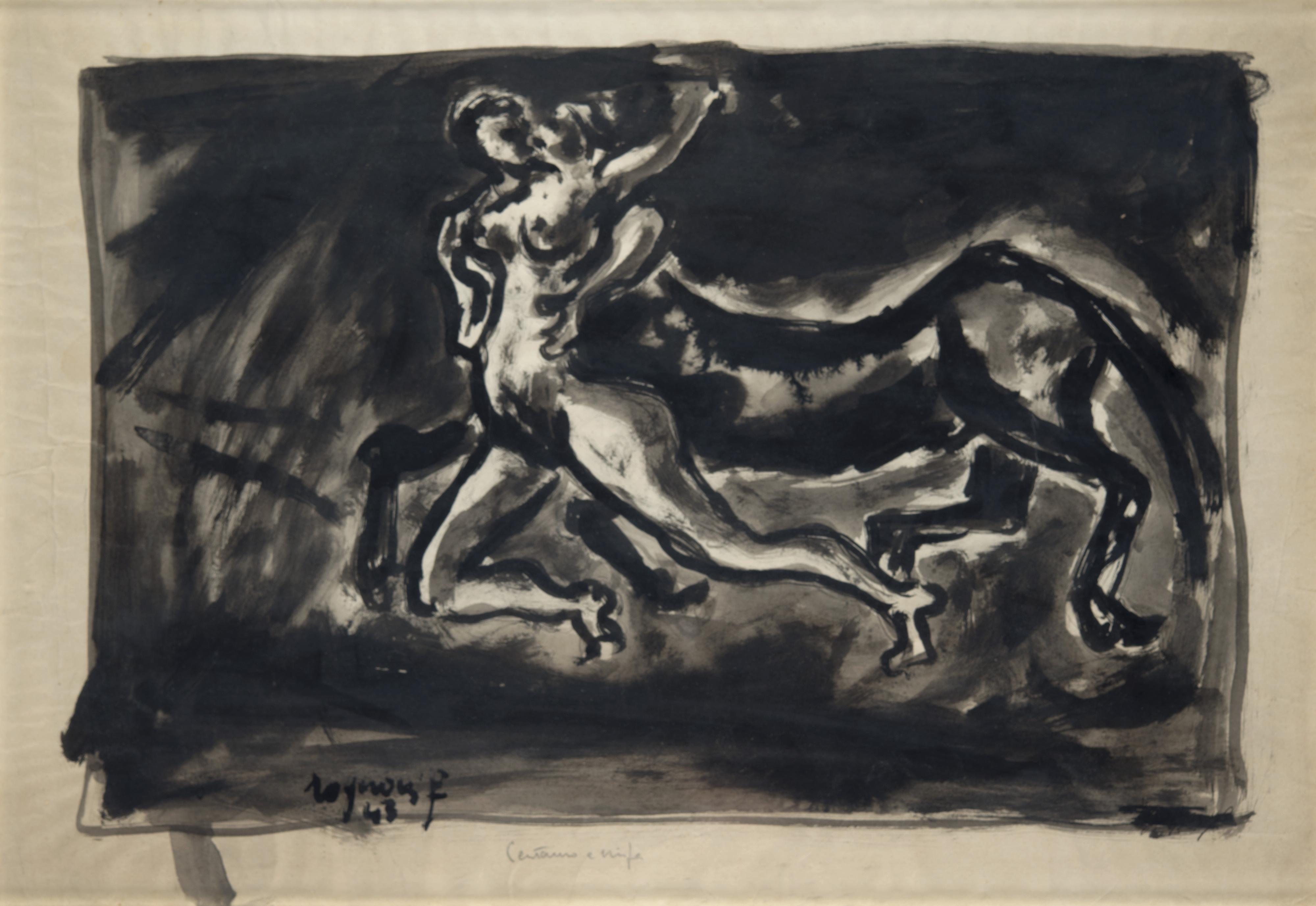 Franco Rognoni - Centauro e ninfa
