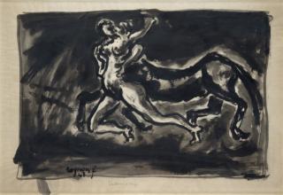 Franco Rognoni - Centauro e ninfa