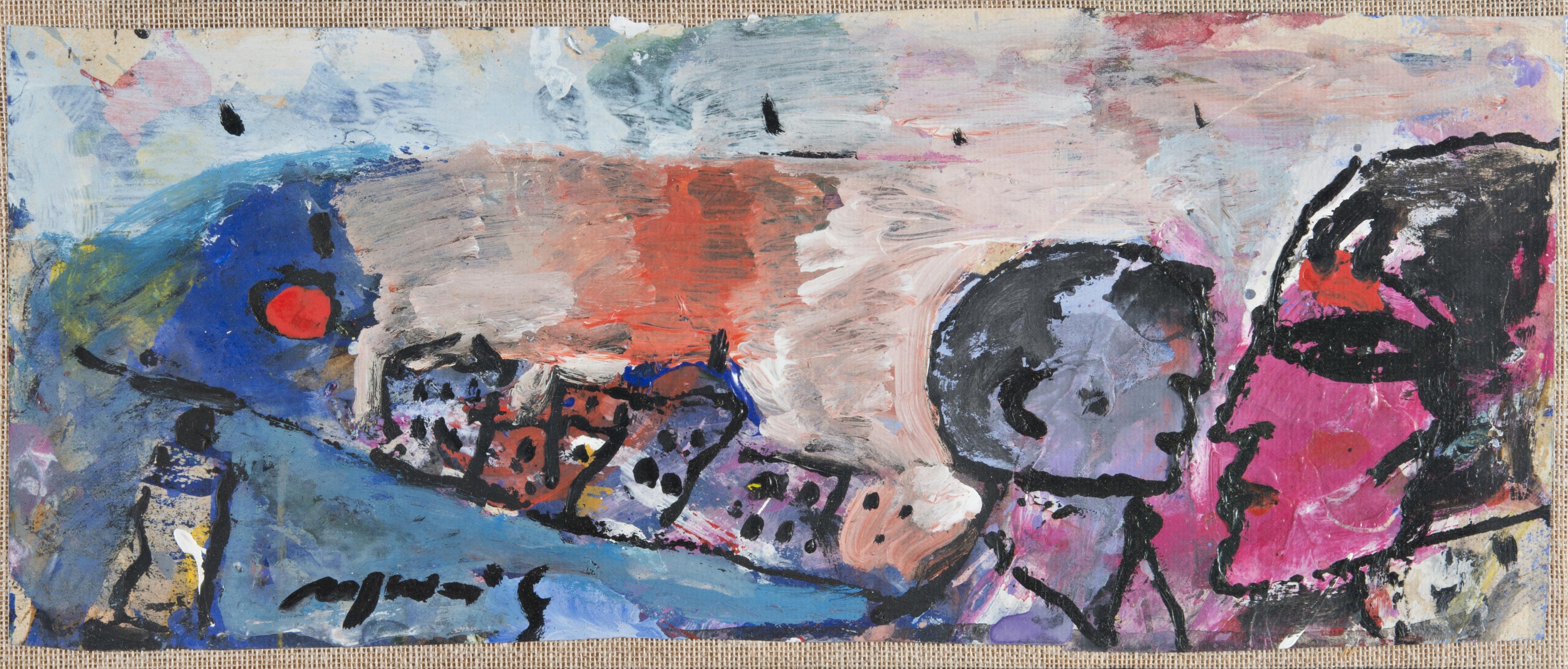 Franco Rognoni - Paesaggio con figure