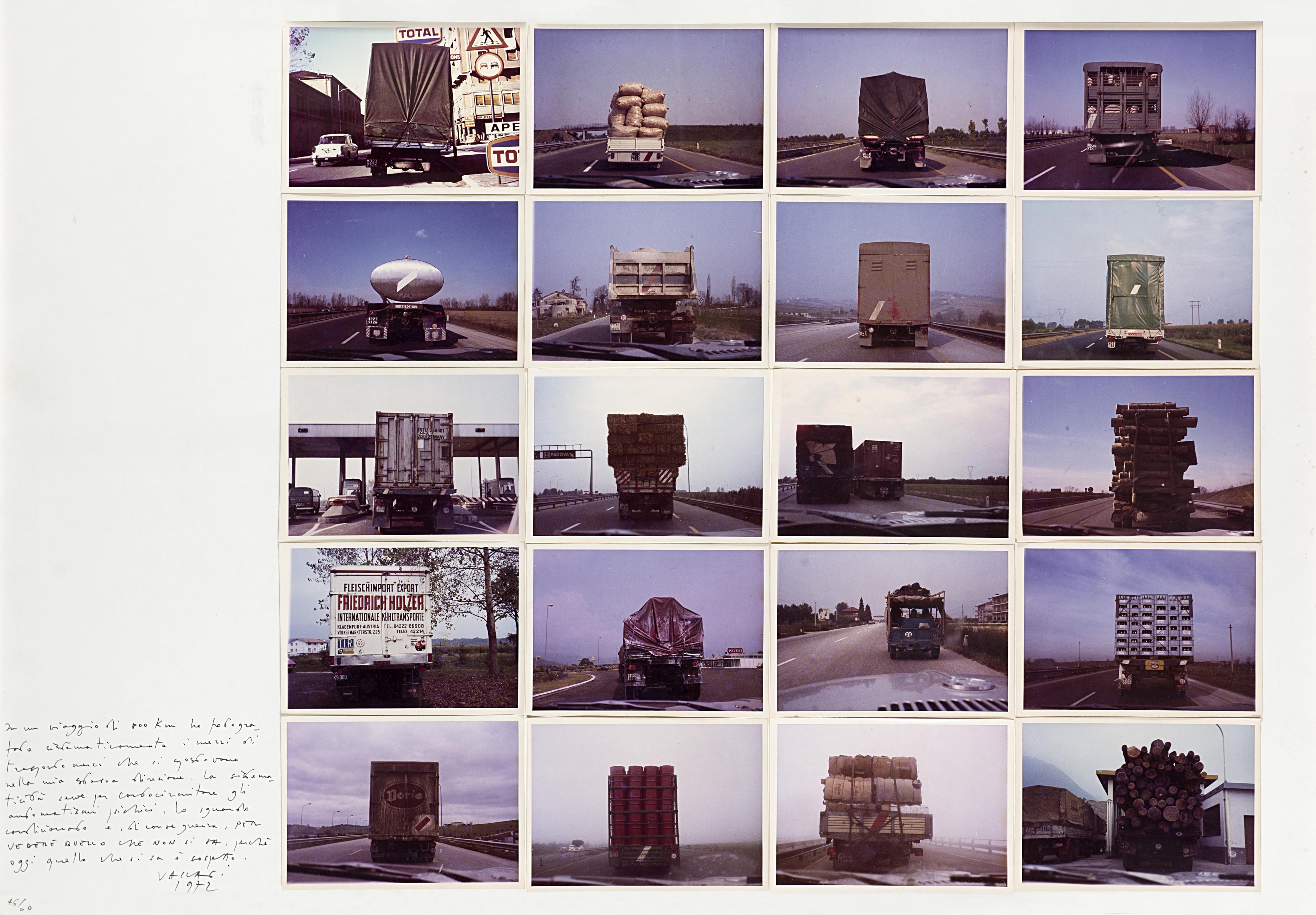 Franco Vaccari - 700 Km di esposizione Modena Graz 1972