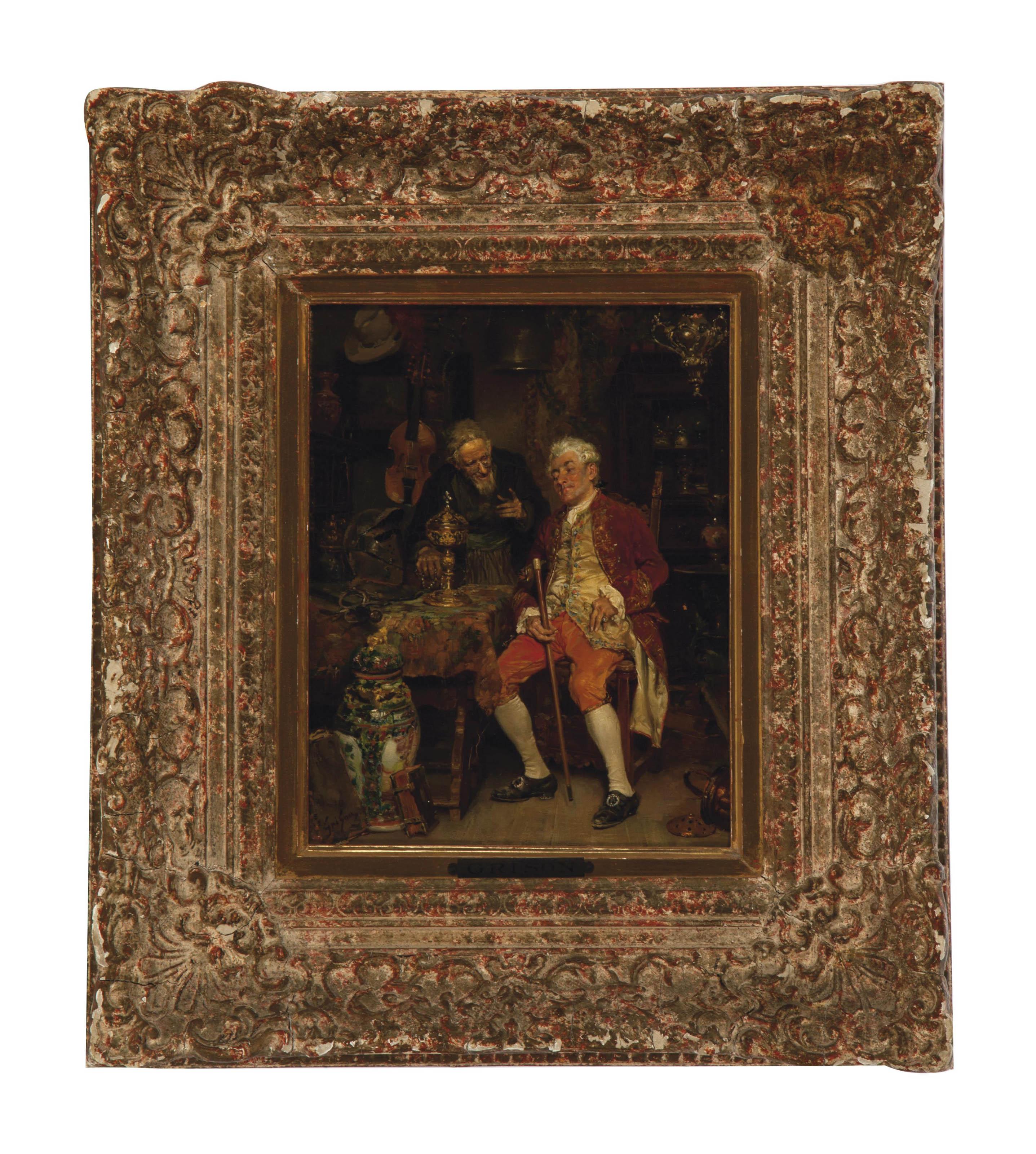 Francois Adolphe Grison - A connoisseur considering a new purchase