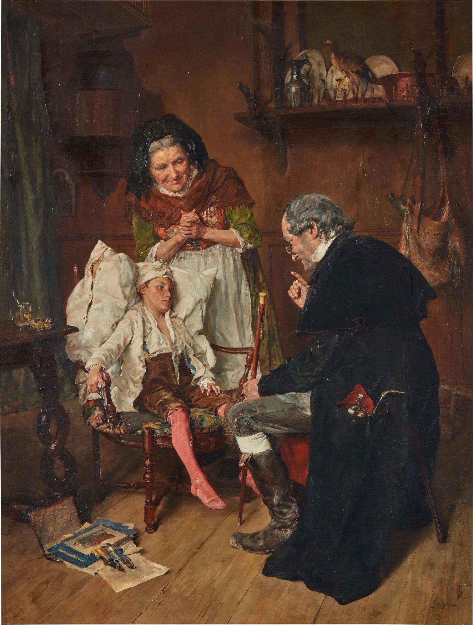 François-Adolphe Grison - The Little Patient