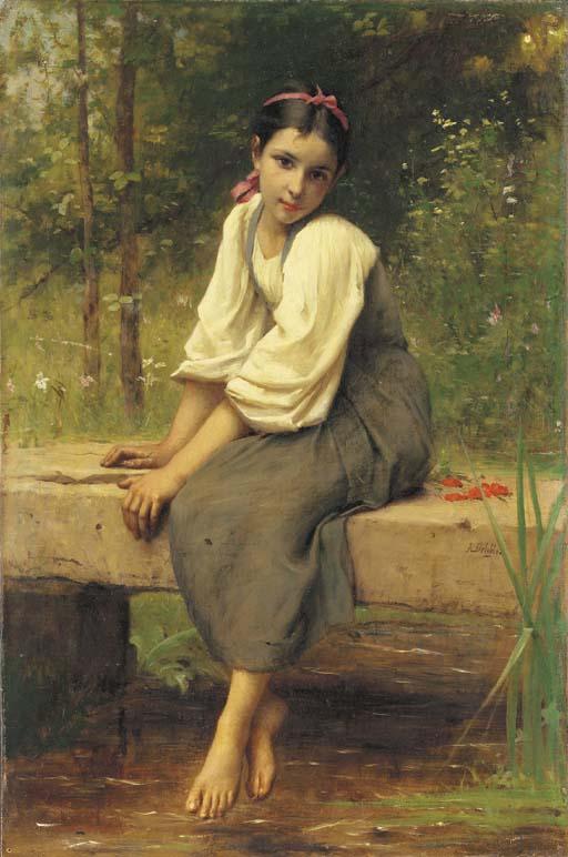 François Alfred Delobbe - A Moment of Reflection