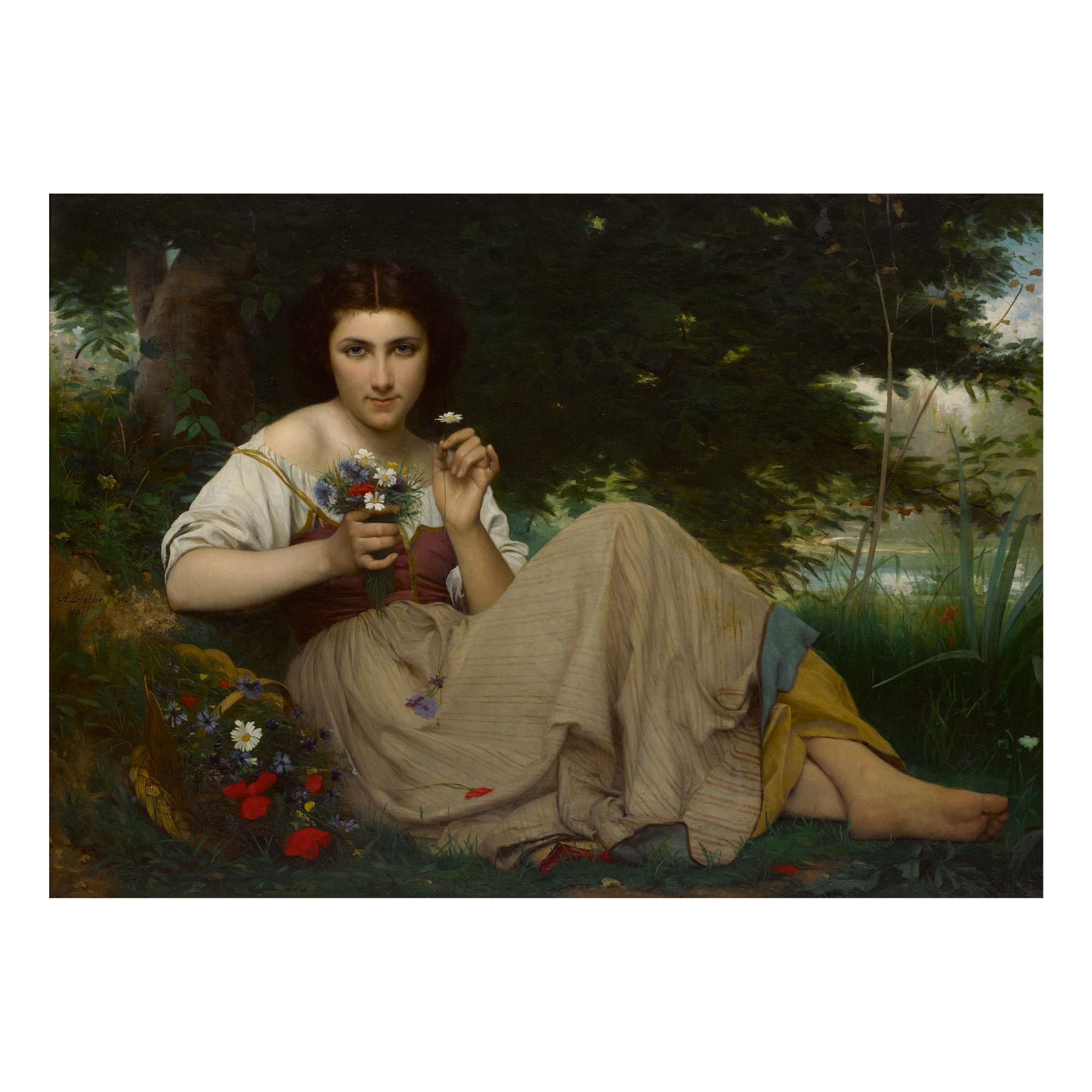 François-Alfred Delobbe - A Moment\'S Rest