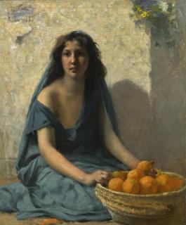 François-Alfred Delobbe - French the Orange Seller