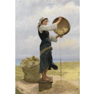 François-Alfred Delobbe - French Woman Sifting
