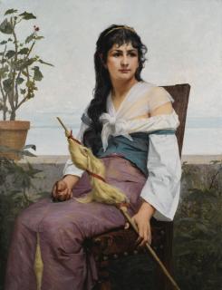 François-Alfred Delobbe - Frenchla Fileuse