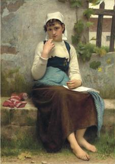 François Alfred Delobbe - Jeune fille de Concarneau, Finistère