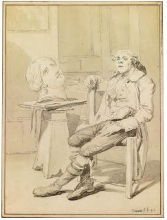 François-André Vincent - A Sculptor In His Studio (Possibly André Segla)