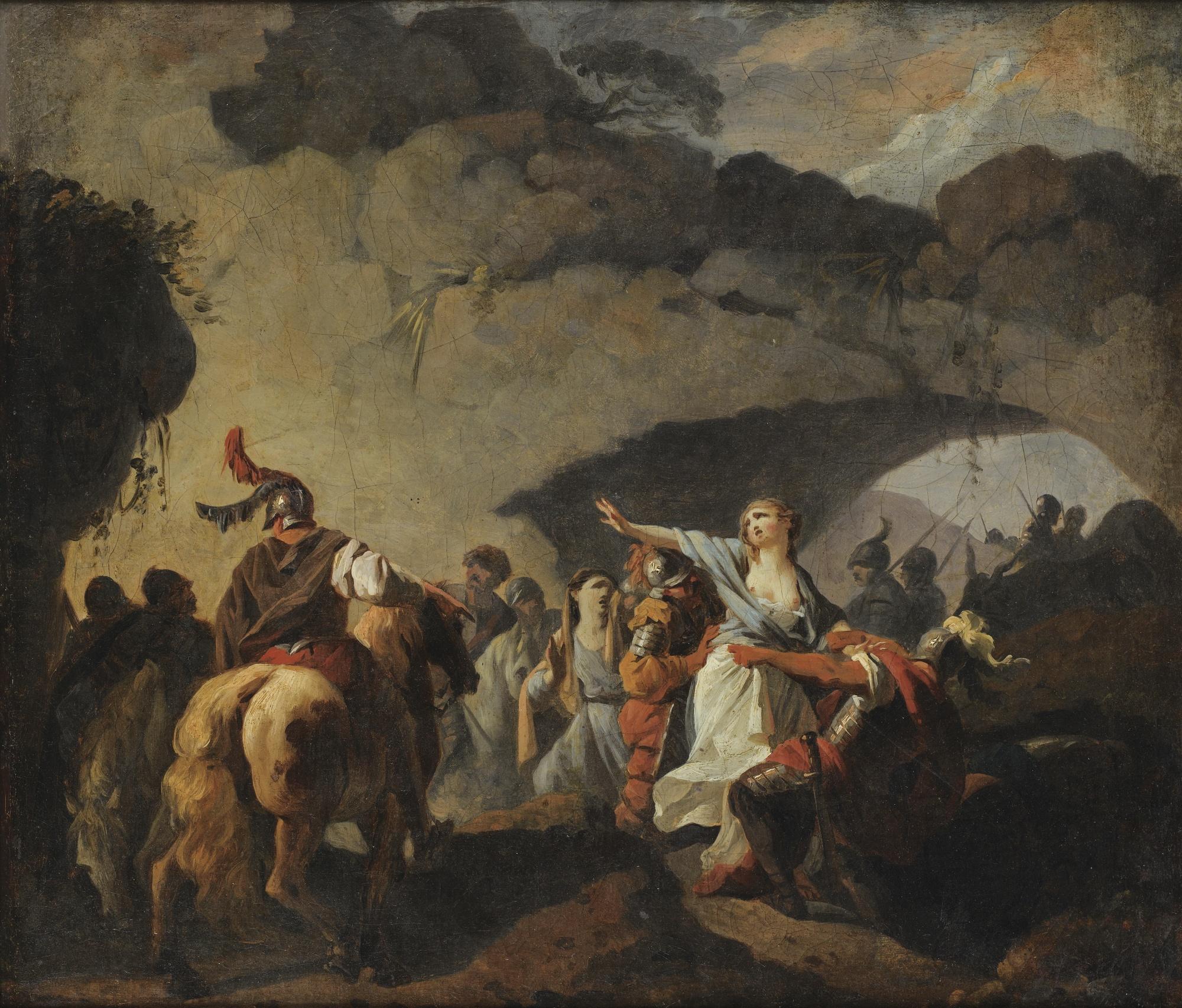 François-André Vincent - La Fille D\'Arioviste Faite Prisonnière Par César Lors De La Défaite Des Germains