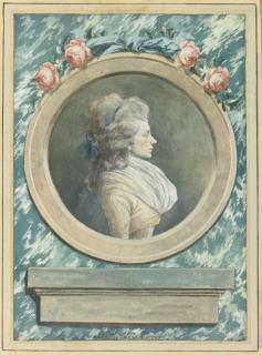 François-André Vincent - Portrait Of A Lady In Profile