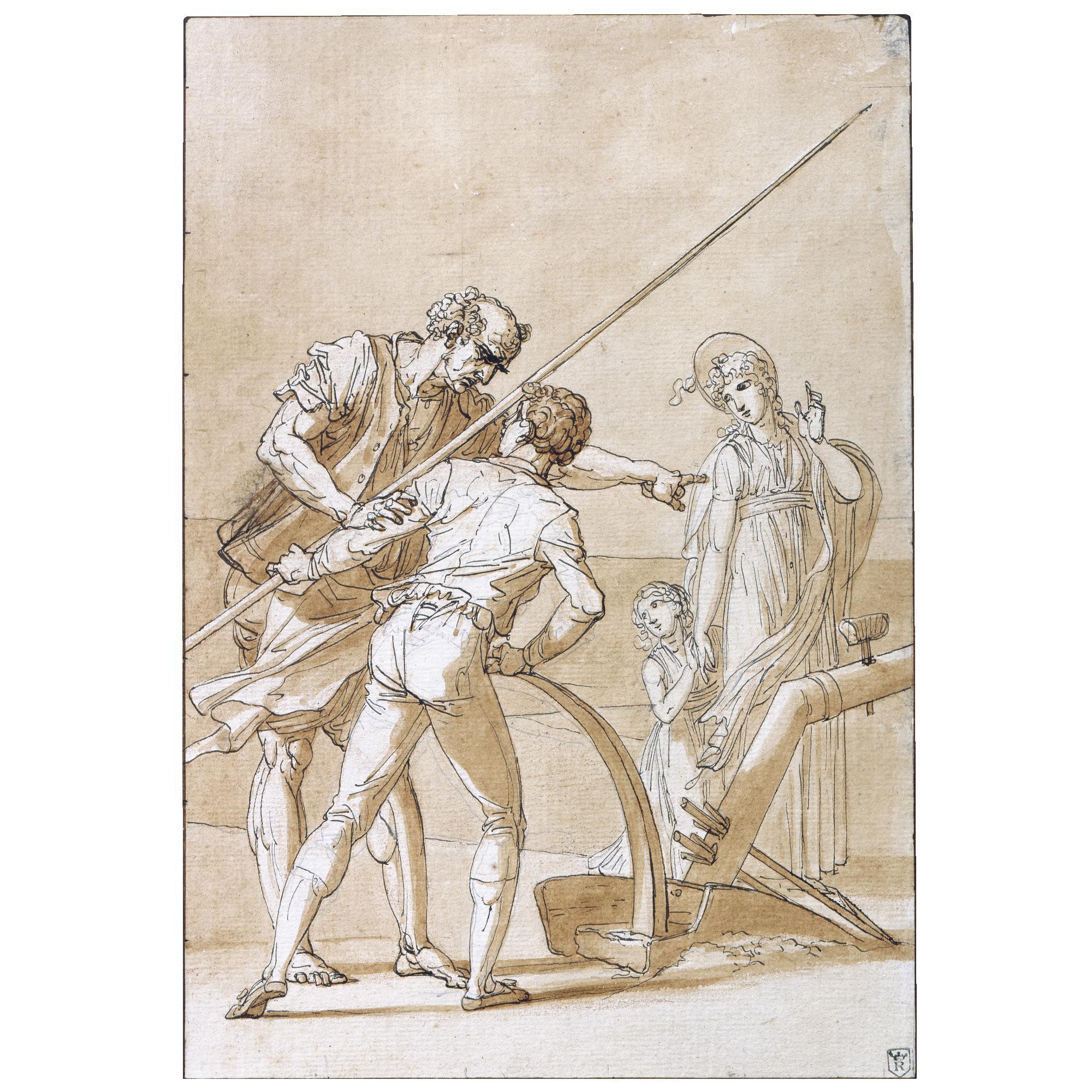 François-André Vincent - Study For The Ploughing Lesson