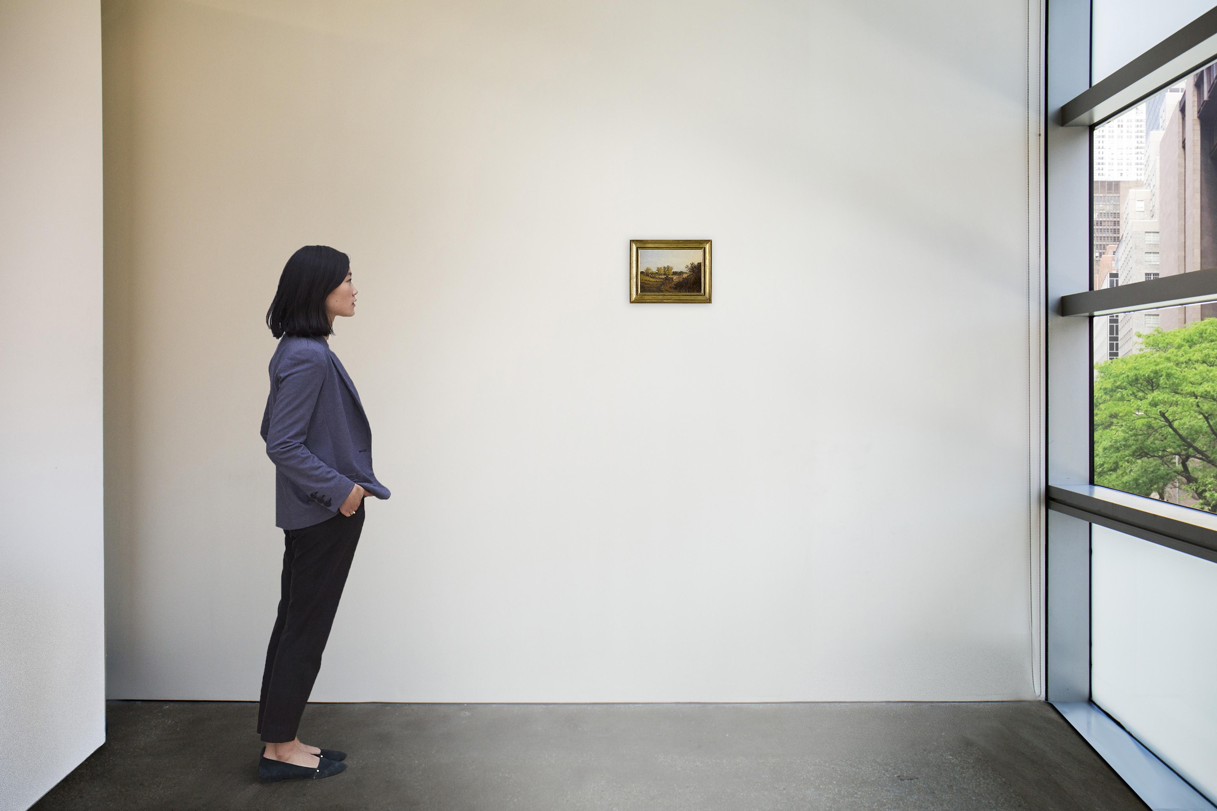 François Antoine Léon Fleury - View Of The Villa Borghese