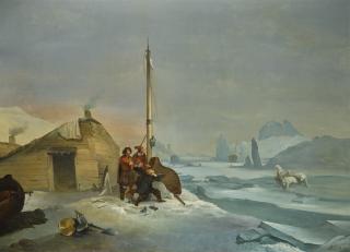 François-Auguste Biard - French explorers In Novaya Zemlya, The Arctic