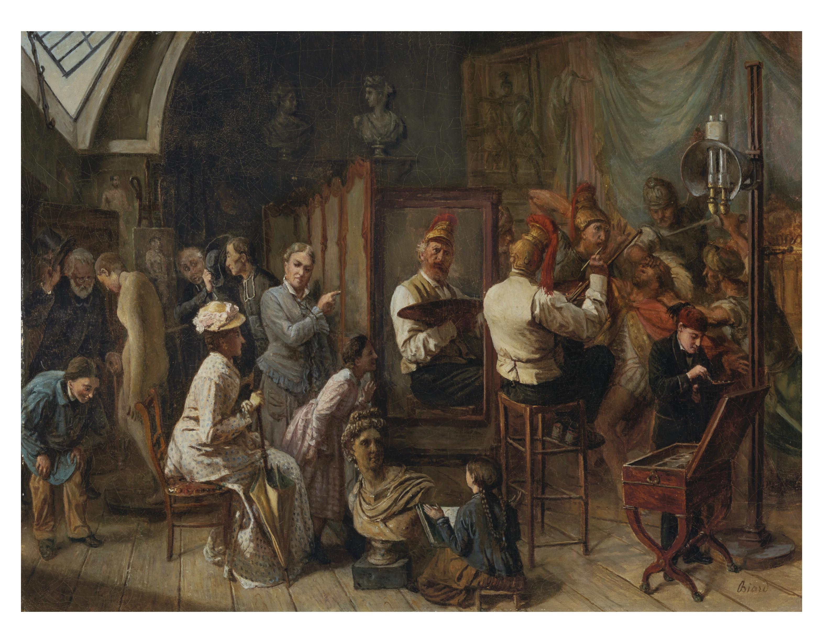 François-Auguste Biard - L\'atelier de l\'artiste