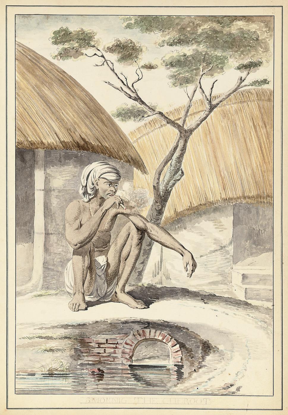 François Balthazar Solvyns - Smoking the Cheroot