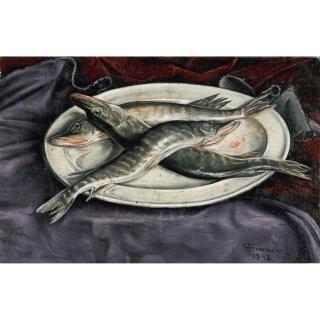 François Barraud - Les Brochets, 1932 The Pikes, 1932