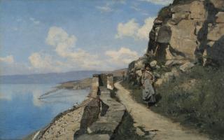 François Bocion - Chemin Dans Les Vignes, 1886