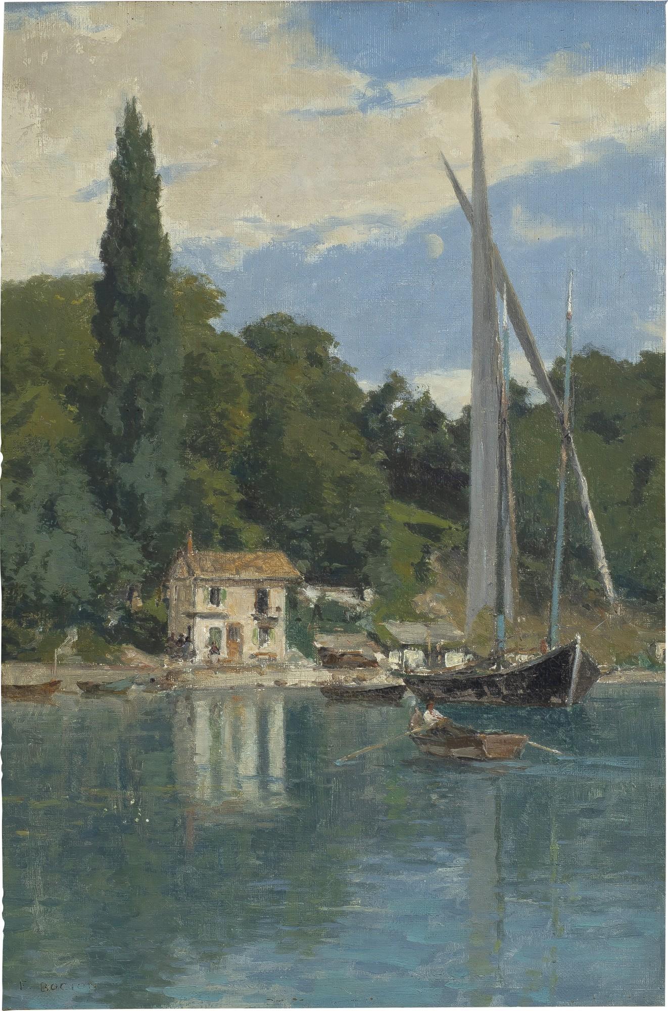 François Bocion - Le port d\'Yvoire