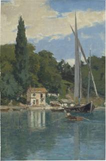 François Bocion - Le port d\'Yvoire