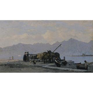 François Bocion - Vue Du Lac Leman, 1878 View Of Lake Geneva, 1878