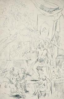 François Boitard - Saint Luke painting the Madonna and Child