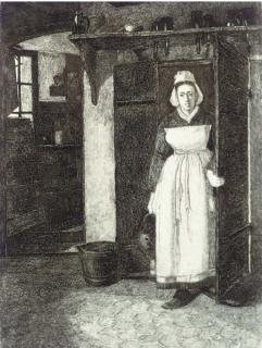 François Bonvin - La Sortie de Cave