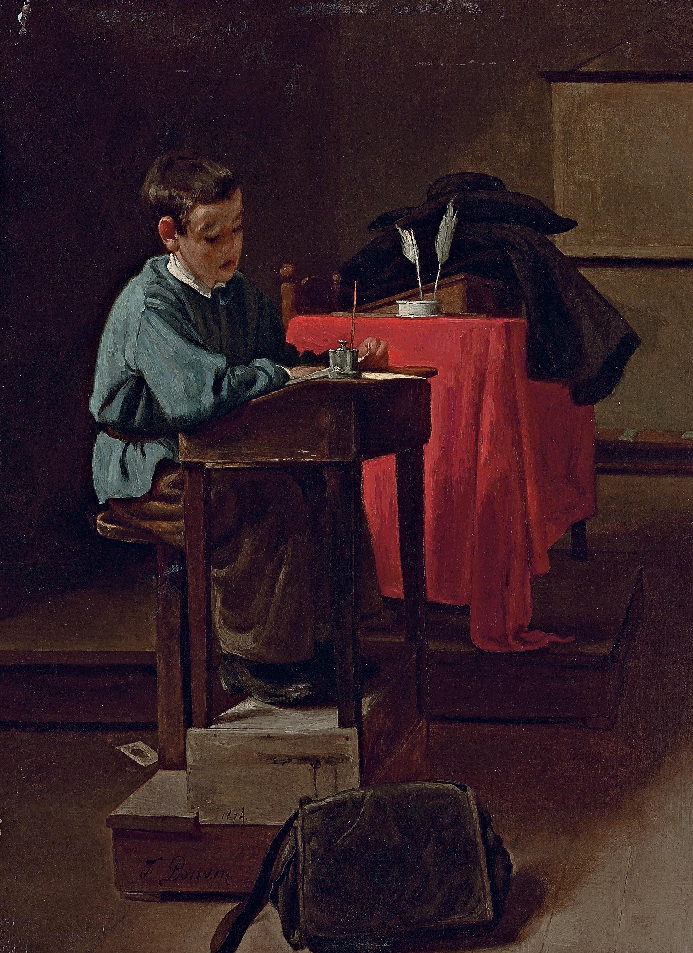 François Bonvin - L\'écolier