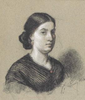 François Bonvin - Portrait Of A Woman, Bust-Length