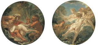 François Boucher - Alphée et Aréthuse; et Pan et Syrinx