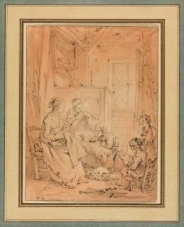 François Boucher - Die Kinderstube (Le berceau).