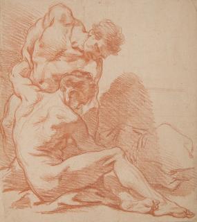 Francois Boucher - Due nudi maschili