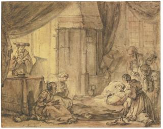 François Boucher - The Death Of The Virgin, After Samuel Van Hoogstraten