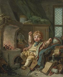 François Boucher - The Little Alchemist, Or An Allegory Of Chemistry