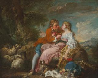 François Boucher - Un couple de bergers